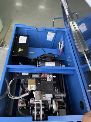 PP Belt Semi Otomatis 15-45KGs Mesin Pengikat Kotak Karton