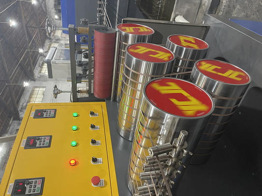 PLC Touch Screen Control PP Strap Band Extrusion Line dengan teknologi kelas satu 260m/min