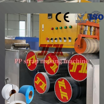 Mesin Pengemas Plastik Sekrup Tunggal Otomatis Mesin Pembuat Strapping Band PP