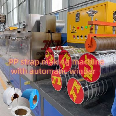 Single Screw PP Strap Making Machine dengan non-stop screen changer dan kontrol PLC