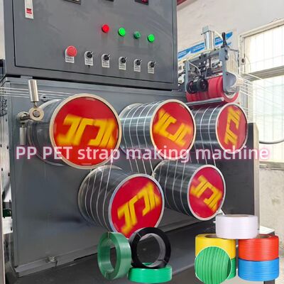 9-32mm Pet Strapping Band Membuat Mesin Dengan Otomatis Precision Embossing Machine