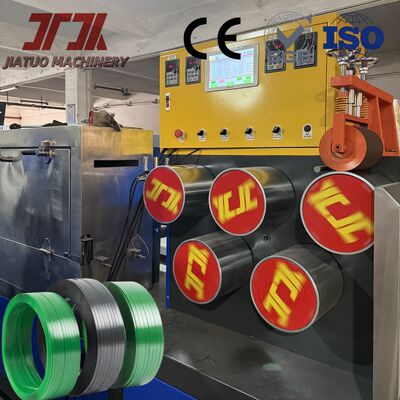 Mesin Produksi Pita Pengikat Hewan Peliharaan Otomatis Garis Ekstrusi Kecepatan Lini 150m/menit