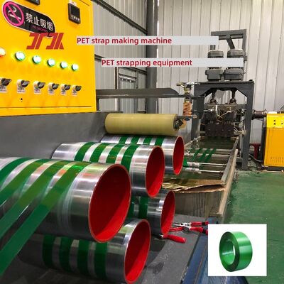 Peralatan Produksi Strapping PET Mesin Pembuat Strap PET 9-25mm untuk Sistem Kontrol PLC