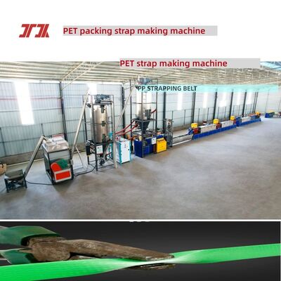Mesin Strapping PET Kekuatan Tinggi 16mm Pet Strapping Produksi Line dengan PLC Control