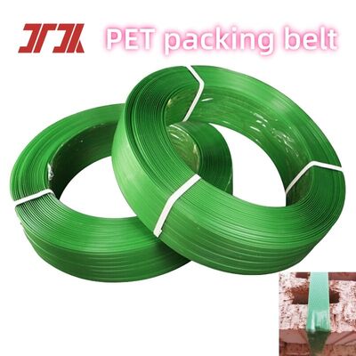 Tali PET Kekuatan Tinggi Polyester Packing Belt 9–32mm Untuk Pengemasan Industri