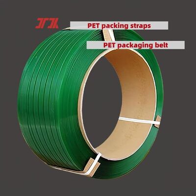 Sabuk pengemasan PET berkecepatan tinggi Sabuk baja plastik PET 16mm untuk tarikan 300-1500KG