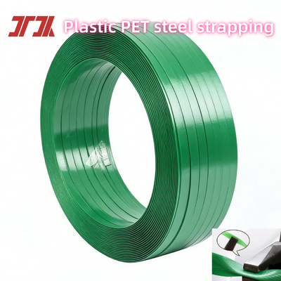 Strapping Plastik PET Lebar 9-32mm Untuk Bundling Palet Kemasan Kargo Berat
