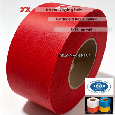 Sabuk pengepakan PP berkecepatan tinggi strapping PP putih cocok untuk bundling buah dengan kekuatan tarik tinggi