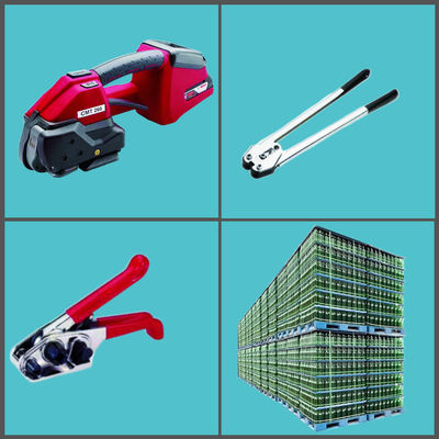 3.1KG Mesin strapping baterai genggam otomatis untuk PET PP Strapping Tensioner 9000N