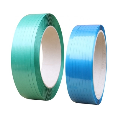 Halus PET Strapping Band Roll Polyester Packing Belt Pencetakan Kustom