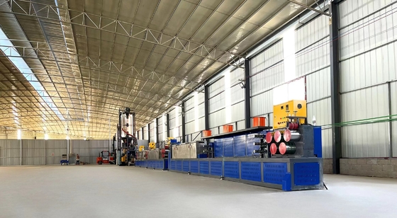 CE ISO PET Strap Production Line PLC PET Strapping Band Membuat Mesin