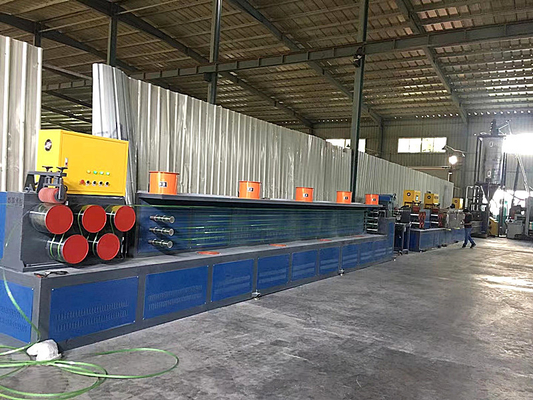 Electric PP Strap Band Extrusion Line Mesin Pembuat Tali Plastik Dengan Kontrol PLC