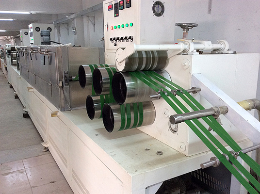 Otomatis 400kg / H PET Strap Membuat Mesin 19mm Lebar Strapping Band Extruder Dengan Kontrol PLC
