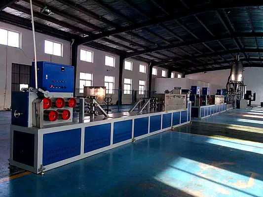 Jalur Produksi Tali PP Sekrup Tunggal 90mm Output Ganda Dengan Sistem Memori PLC