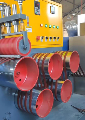 Sekrup Ganda 90mm 65mm Mesin Pembuat Tali PP Produksi Output Ganda