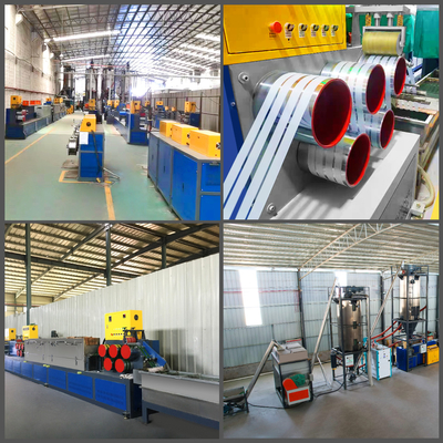 PLC Control Plastic Belt Production Line PET Packing Tape Strap Making Machine User-Friendly PET Strap Extrusion Line Mesin Pengolahan Pita