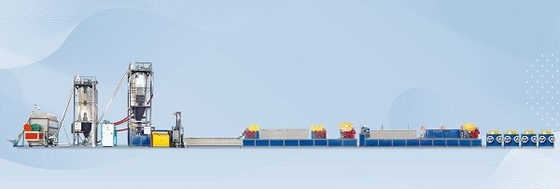Mesin ekstrusi dispenser strapping band PET 200-600 kg / jam Sabuk Kemasan Tali Poliester