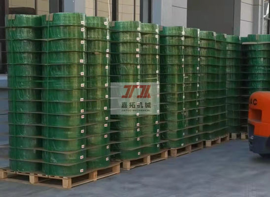Kustomisasi Green Embossed Pallet Packing Strapping Plastik PP Strap Belt