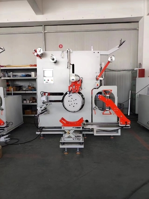 Conveyor penuh otomatis Winder Pita PET 0.4KW Dengan Sistem Kontrol PLC Winder Pita PET penuh otomatis dengan Kontrol PLC &amp; Cuttin