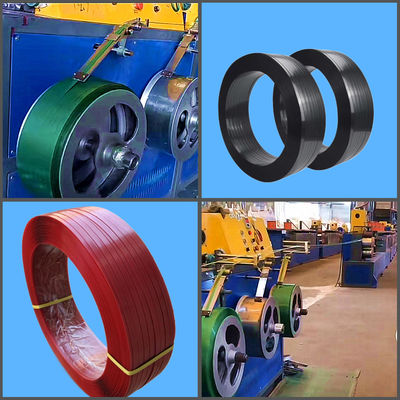 Mesin pembuatan tali PET lebar 5-19mm dengan stasiun ganda untuk aplikasi tugas berat