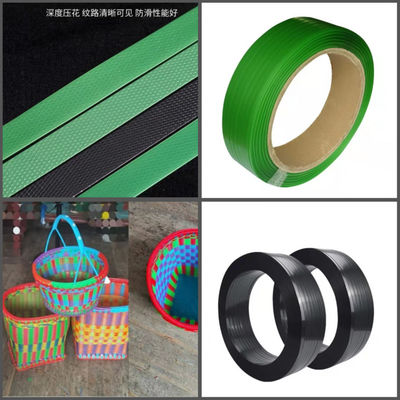 Mesin pembuatan tali PET lebar 5-19mm dengan stasiun ganda untuk aplikasi tugas berat