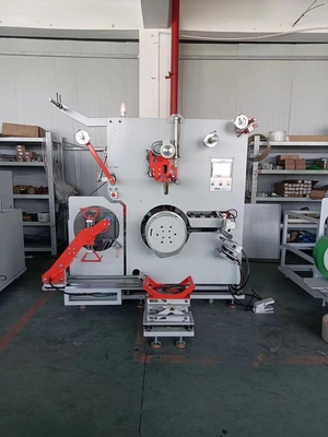 Conveyor penuh otomatis Winder Pita PET 0.4KW Dengan Sistem Kontrol PLC Winder Pita PET penuh otomatis dengan Kontrol PLC &amp; Cuttin