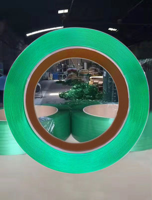 Kustomisasi Green Embossed Pallet Packing Strapping Plastik PP Strap Belt