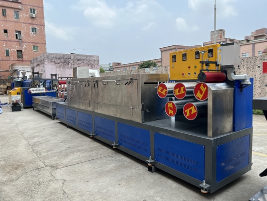 Garis Ekstrusi Tali PET Kinerja Tinggi Dengan Kontrol PLC Lebar 9-32mm