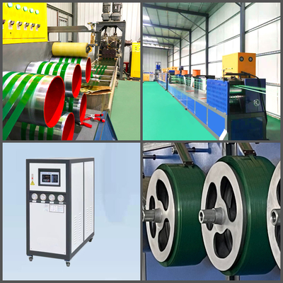 PET Packing Belt / Tape Extruding Machinery PLC untuk Pengepakan dengan Mesin Pengepakan Serpihan Botol Daur Ulang Sepenuhnya Otomatis