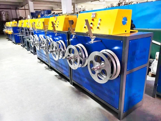 Lini Produksi Tali Plastik Sepenuhnya Otomatis Mesin Pembuat Tali PET 120KW dengan Ketegangan &gt;850kg untuk Pita dan Tali