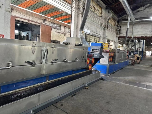 Mesin Pembuat Tali PP Ketebalan 0,4-1,2mm untuk Memproses PP Lini Produksi Pita PP Kontrol PLC Sepenuhnya Otomatis