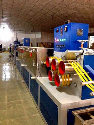 Mesin Pembuat Tali PP 100KW Otomatis Tinggi Efisiensi 120-150KG/H Mesin Pembuat Tali PP Otomatis