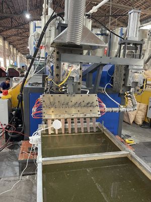 Lini Produksi PP Strap Extruder yang Didorong Listrik Packing Belt Making Machine Lini Produksi PP Strap dengan Ci Otomatis