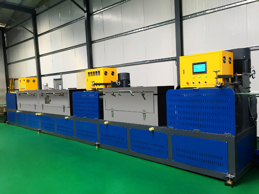 Lebar 5-19mm PET Strap Extrusion Line Dual Servo Motor Efisiensi Tinggi PET Strap Winder