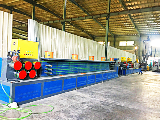 Lebar 5-19mm PET Strap Extrusion Line Dual Servo Motor Efisiensi Tinggi PET Strap Winder