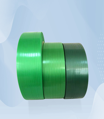 Custom Color Polyester PET Packaging Strap Palet Packing Plastik Steel Strapping Rolls Packing PET yang kuat dan tahan lama