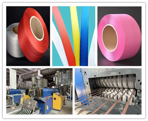Pasokan PP mesin ekstrusi PP tape pembuatan mesin PP peralatan jalur produksi untuk 5-19mm pita PP warna