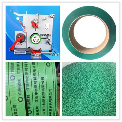Jangkauan Lebar 9-32mm PET Strap Extrusion Line Otomatis untuk Pengemasan Pita Pita Strap
