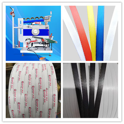 Mesin plastik 5-15mm lini produksi strapping PP peralatan ekstrusi PP untuk mesin penggulung otomatis penuh
