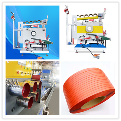 1.8KW PP Strap Winder Dual-Servo Motor Otomatis Tubu Ganti Paper Dukungan
