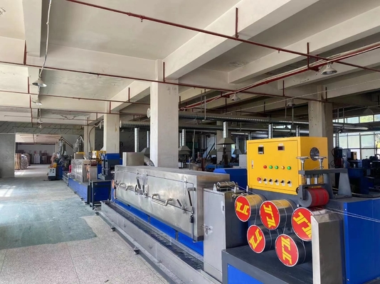 Siemens Motor Driven Pp Strap Manufacturing Machine Enam tali output untuk 400KG / h
