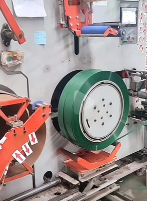 Servo motor mesin penggulungan otomatis, PET tape penggulungan mesin, penggulungan rapih, cocok untuk 9-32mm