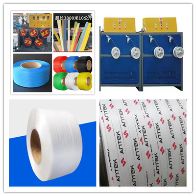12mm Lebar Plastik Pet / PP Packing Strap Extruder Produksi Line PP Strap Membuat Mesin