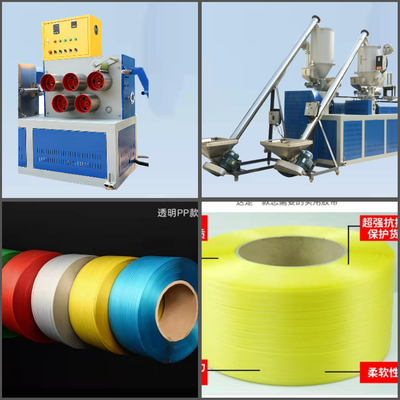 110mm Screw Diameter Polypropylene Strap Membuat Mesin Dengan Jenis Core Kertas
