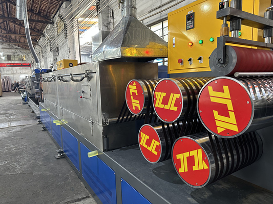 PP Strapping Tape Manufacturing Equipment Automatic Winding High Speed PLC Control Pengendalian PLC