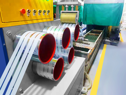 Manual/Automatic Winding PET Strap Making Machine dengan Automatic Rewinding Width9-32mm