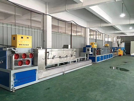 PP Strap Band Extrusion Line Mesin Membuat Strip Plastik Dengan Kontrol PLC