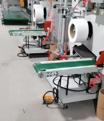 Full Automatic Strapping Band Winding Machine dengan kontrol layar sentuh, Servo winder, otomatis rewinding