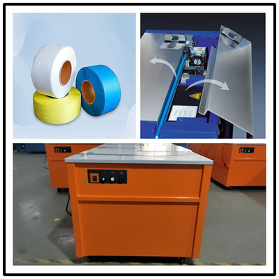 Speed Carton Packing Intelligent Desktop Strapping Machine dengan pengaturan waktu pendinginan otomatis,Box strapping machine
