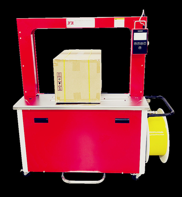 Speed Carton Packing Intelligent Desktop Strapping Machine dengan pengaturan waktu pendinginan otomatis,Box strapping machine